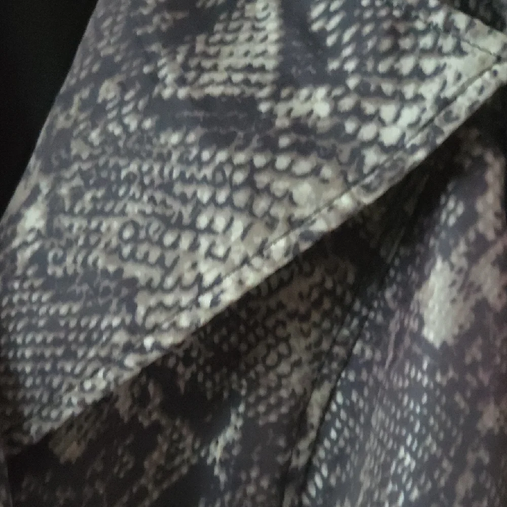 INC International Concepts Snake Print Trench Coat - Picture 3 of 11